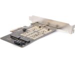 Адаптер AgeStar PCI-E для M.2 SATA SSD+M.2 NVME SSD Card, AS-MC02 (артикул 21213526) – фото 1