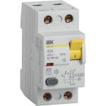 Устройство защитного отключения IEK ВД1-63S УЗО, 2Р, 40А, 300мА MDV12-2-040-300 (артикул 16300164) – фото 1