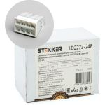 Монтажная 8-проводная клемма STEKKER с пастой для 1-жильного проводника, ld2273-248, 39945 (артикул 23728869) – фото 1