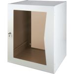 Настенный шкаф КДДС 19" 9U со стеклянной дверцей 00000000048 (артикул 23554221) – фото 1