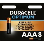 Батарейки Duracell Optimum щелочные, размера ААА, 8 шт., Б0056025 (артикул 20772357) – фото 1