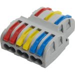 Монтажная клемма STEKKER для фазных проводников, 3 контактные группы, LD222-427 25 шт 39499 (артикул 20256244) – фото 1