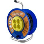 Силовой удлинитель на катушке Glanzen 4 гнезда, ПВС 3х0,75, арт. EB-50-018 00-00006732 (артикул 16213371) – фото 1