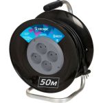 Удлинитель КОСМОС (катушка) 16А 4 гнезда ПВС 2х1,5 (50м) РБК16 YKKsm50m-4g(16A) (артикул 18885744) – фото 1