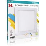 Встраиваемый светильник Smartbuy LED DL Square-24w/6500K/IP20 SBL-DLSq-24-65K (артикул 16484269) – фото 1