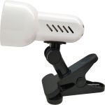 Настольный светильник Ultraflash UF-381 C01 белый с прищепкой 230В, 40Вт, E27, ЛОН 14505 (артикул 20226604) – фото 1