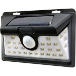 Настенный светильник Smartbuy на солнечных батареях, с датчиком движения, 24 LED, черный SBF-63-MS (артикул 20983623) – фото 1