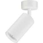 Накладной поворотный светильник truEnergy GU10 D55xH100мм IP20 белый/алюминий 21330 (артикул 23173173) – фото 1