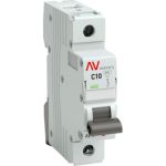 Автоматический выключатель EKF AVERES AV-10, 1P, 10A, 10kA SQmcb10-1-10C-av (артикул 16144567) – фото 1