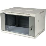 Настенный шкаф TWT Pro 4U 600x450 стеклянная дверь II TWT-CBWPG-4U-6x4-GY (артикул 17207155) – фото 1