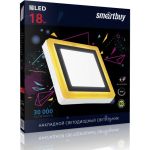 Накладной светильник Smartbuy LED квадрат с подсветкой DLB 18w/6500K+O/IP20 SBLSq1-DLB-18-65K-O (артикул 16052381) – фото 1