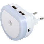 Ночник ФАZА NL-01 USB, датчик освещенности, 2xUSB-выхода 5034716 (артикул 22338555) – фото 1