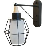 Бра JUPITER LIGHTING черная + светлое дерево-1х60W E27 230V MО 85-1039/1 bl (артикул 17187709) – фото 1