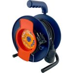 Силовой удлинитель на катушке Glanzen ПВС 2x1,5 арт. EC-50-010 00-00006540 (артикул 21241186) – фото 1
