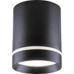 Накладной светильник truEnergy gx53 d85xh80мм ip20 черный/алюминий 21002 (артикул 24458691) – фото 1