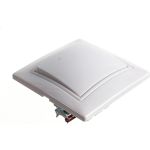 Выключатель Smartbuy 1-клавишный 10А белый Венера SBE-01w-10-SW1-0 (артикул 16051935) – фото 1
