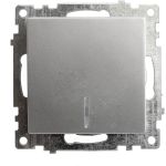 1-клавишный выключатель STEKKER с индикатором (механизм) GLS10-7101-03, 250В, 10А, серия Катрин, 39577 (артикул 21230422) – фото 1
