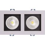Встраиваемый светильник Jazzway PSP-S 212 2x8W 4000K 55 гр. White IP40 5005655 (артикул 16091440) – фото 1