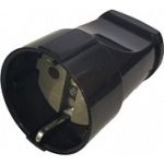 Разборная розетка General Lighting Systems GRV-S-16-R-G-B-IP20 16А круглая, с/з черная IP20 Рас. 470503 (артикул 21533776) – фото 1