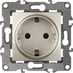 Розетка ЭРА 12-2101-04 2P+E Schuko, 16АХ-250В, шампань Б0014678 (артикул 15747388) – фото 1