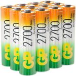 Аккумуляторные пальчиковые батарейки АА GP hr6 2700 mah/мАч ni-mh 12 штук в упаковке 270AAHC-B12 (артикул 23948505) – фото 1