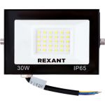 Светодиодный прожектор REXANT LED 30 Вт 2400 Лм 4000 K черный корпус 605-032 (артикул 21687334) – фото 1
