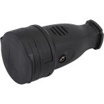 Разборная розетка General Lighting Systems GRV-S-16-R-G-B-IP44 16А круглая, с/з черная IP44 Рас. 470518 (артикул 21369508) – фото 1