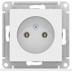 Механизм розетки Schneider Electric 1-м СП ATLAS DESIGN без заземления 16А белый ATN000141 (артикул 15873759) – фото 1