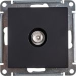 Антенная одиночная розетка Schneider Electric Atlas Design Карбон TV коннектор ATN001093 (артикул 16794217) – фото 1