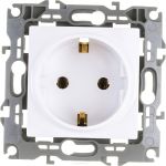 Розетка ЭРА 12-2111-01 2P+E Schuko, 16A-250В, IP20, винт, белый Б0029236 (артикул 15981729) – фото 1