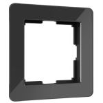 Рамка на 1 пост WERKEL W0012708 Acrylic черный a059316 (артикул 23164203) – фото 1