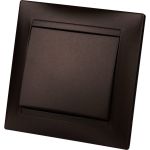 1-клавишный выключатель TDM 10А, шоколад, Лама SQ1815-0501 (артикул 20826609) – фото 1