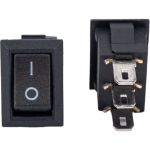 Клавиша Nord-Yada 250V 3А Micro черная (3конт.) ON-OFF (2шт в упаковке) 905467 (артикул 19812700) – фото 1