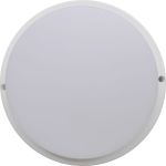 Светильник с датчиком движения Ecola LED ДПП Круг IP65 матовый белый 12W 220V 6500K 155x45 DMRD12ELC (артикул 16948759) – фото 1