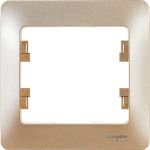 1-постовая рамка Schneider Electric GLOSSA ТИТАН GSL000401 (артикул 16313922) – фото 1