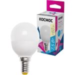 Светодиодная лампа КОСМОС LED GL45 7.5Вт 220В E14 3000К LkecLED7.5wGL45E1430 417257 (артикул 15627749) – фото 1
