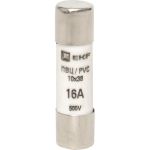 Плавкая цилиндрическая вставка EKF ПВЦ 10х38 16А PROxima 20шт pvc-10x38-16 (артикул 16058224) – фото 1
