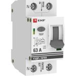 Устройство защиты от дугового пробоя EKF (УЗДП) 1P+N 63А PROxima afdd-2-63-pro (артикул 23037297) – фото 1