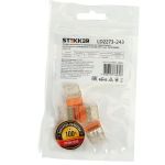 Монтажная 3-проводная клемма STEKKER с пастой для 1-жильного проводника, ld2273-243 (5 штук в упаковке) 39947 (артикул 26646500) – фото 1