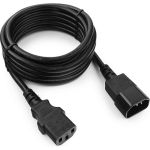 Кабель питания Cablexpert, системный блок-монитор, 3м, C13-C14, 3x1кв.мм, черный, PC-189-1-3M (артикул 16206400) – фото 1
