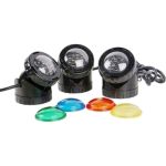 Подводная/надводная подсветка Jebao комплект (3шт). 12 V, 3x1,6 W, со светодиодами PL1-3 LED (артикул 20666254) – фото 1