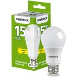 Светодиодная лампа GENERICA A60 груша 15Вт 230В 3000К E27 LL-A60-15-230-30-E27-G (артикул 25127871) – фото 1