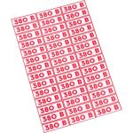 Наклейка знак электробезопасности 380В REXANT 10x30 мм 210 шт 56-0008 (артикул 21735910) – фото 1