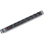 Блок евророзеток Cabeus горизонтальный, 8 розеток, 10 A, гнездо под шнур PDU-8P (артикул 17175709) – фото 1