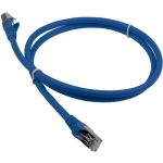 Патч-корд LANMASTER RJ45 - RJ45, 4 пары, FTP, категория 5е, 15 м, синий, LSZH, LAN-PC45/S5E-15-BL (артикул 16466480) – фото 1