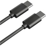 Дата-кабель AKAI Type C- Type С , 1,2м, 3А, PVC , черный CE-469B (артикул 21357502) – фото 1