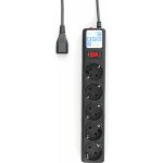 Фильтр-удлинитель Power Cube 1,9 м д/подключение к UPS (C14), 5 розеток (черный) 10А/2,2кВт, SPG5-В2 (артикул 23550789) – фото 1