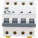 Автоматический выключатель IEK ARMAT M10N 4P C 25А AR-M10N-4-C025 (артикул 20730585) – фото 1