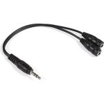 Кабель-разветвитель аудио ExeGate EX-CCA-415-0.3 3.5mm Jack M 2x3.5mm Jack F, 0,3м 284946 (артикул 24608649) – фото 1