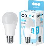 Светодиодная лампа ФОТОН LED A60 8W E27 4000K 22825 (артикул 15941053) – фото 1